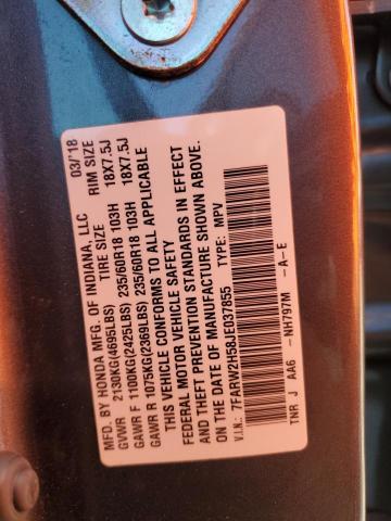 7FARW2H58JE037855 - 2018 HONDA CR-V EX GRAY photo 14