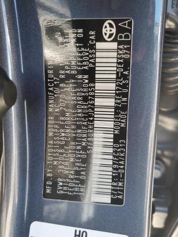 5YFBURHE4JP767858 - 2018 TOYOTA COROLLA L BLUE photo 12