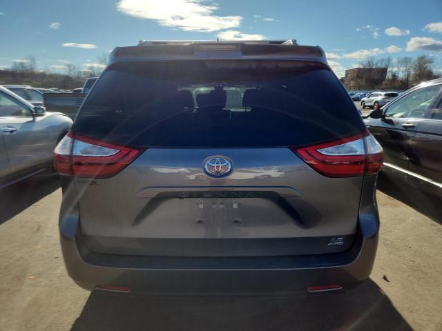 5TDJZ3DC9KS225338 - 2019 TOYOTA SIENNA LE ნაცრისფერი ფოტო 6