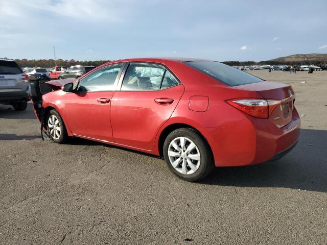 2T1BURHEXGC713067 - 2016 TOYOTA COROLLA L წითელი ფოტო 2