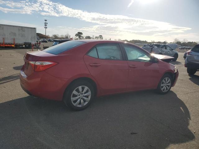 2T1BURHEXGC713067 - 2016 TOYOTA COROLLA L წითელი ფოტო 3