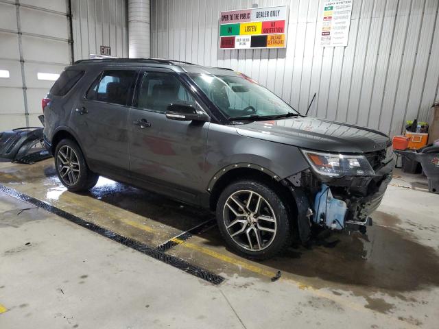 1FM5K8GTXJGB13490 - 2018 FORD EXPLORER SPORT Boz foto 4