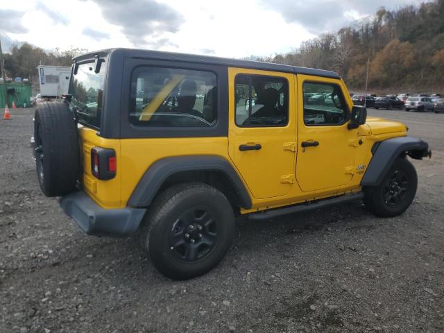 1C4HJXDNXKW525369 - 2019 JEEP WRANGLER U SPORT YELLOW photo 3