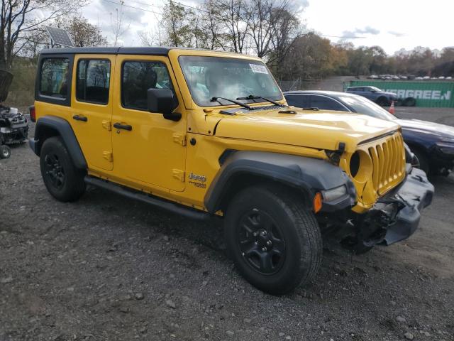 1C4HJXDNXKW525369 - 2019 JEEP WRANGLER U SPORT YELLOW photo 4