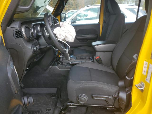 1C4HJXDNXKW525369 - 2019 JEEP WRANGLER U SPORT YELLOW photo 7