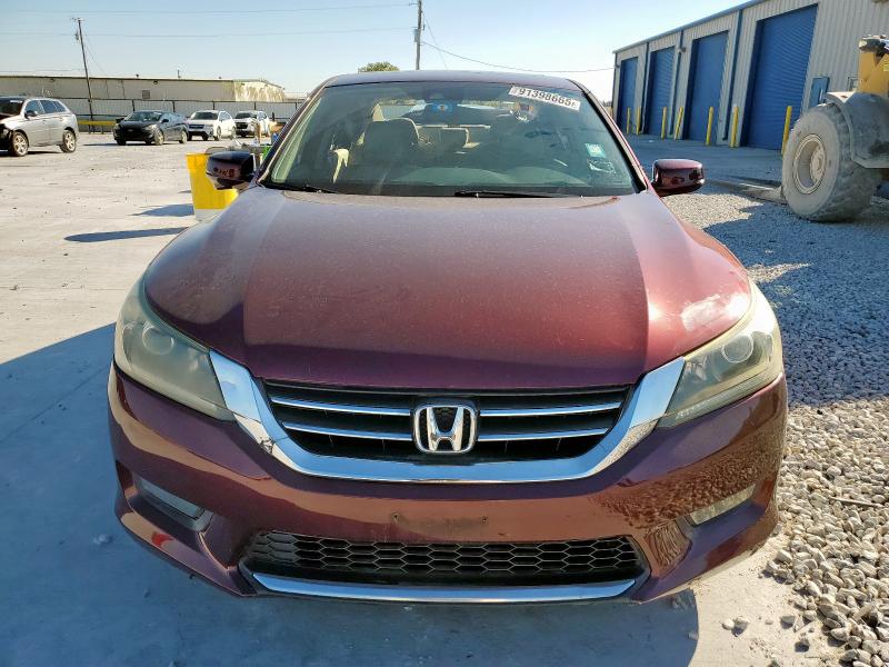 1HGCR2F87FA251372 - 2015 HONDA ACCORD EXL MAROON photo 5