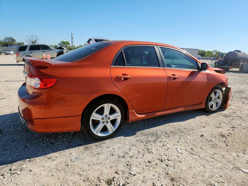 2T1BU4EE8DC065604 - 2013 TOYOTA COROLLA BASE Նարնջագույն լուսանկար 3