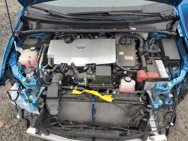JTDKARFU1K3100209 - 2019 TOYOTA PRIUS Կապույտ լուսանկար 11