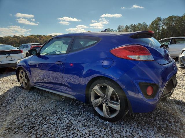 KMHTC6AE8DU160283 - 2013 HYUNDAI VELOSTER TURBO BLUE photo 2
