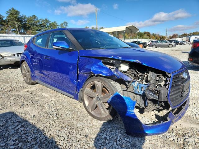 KMHTC6AE8DU160283 - 2013 HYUNDAI VELOSTER TURBO BLUE photo 4