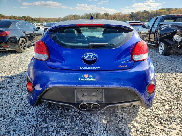 KMHTC6AE8DU160283 - 2013 HYUNDAI VELOSTER TURBO BLUE photo 6