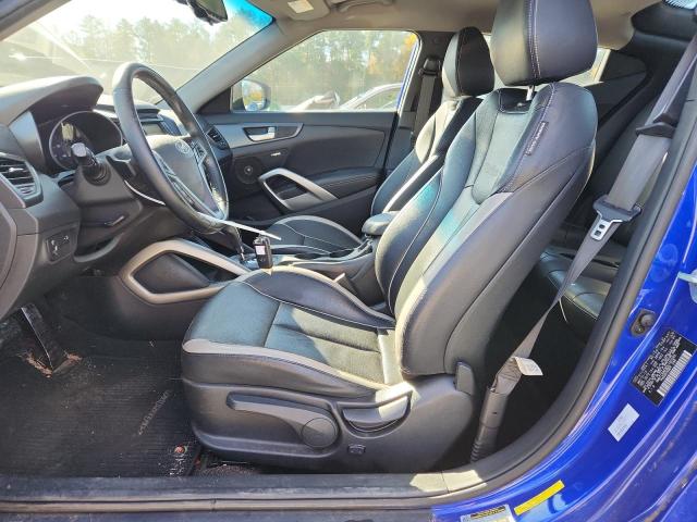 KMHTC6AE8DU160283 - 2013 HYUNDAI VELOSTER TURBO BLUE photo 7