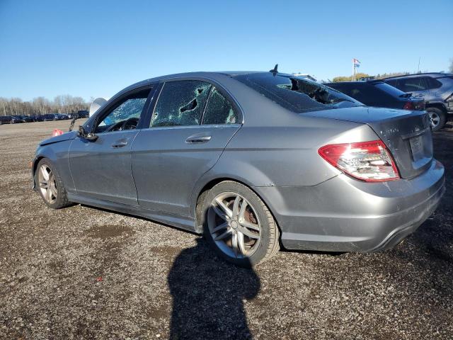 WDDGF8AB0DG120119 - 2013 MERCEDES-BENZ C 300 4MATIC SILVER photo 2