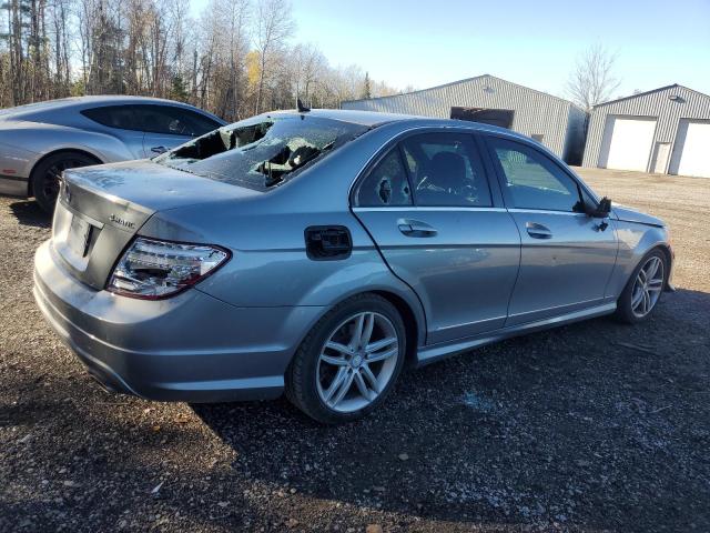 WDDGF8AB0DG120119 - 2013 MERCEDES-BENZ C 300 4MATIC SILVER photo 3