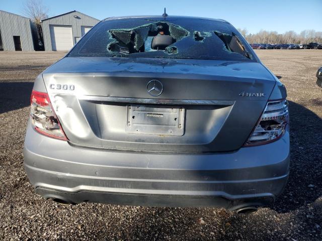 WDDGF8AB0DG120119 - 2013 MERCEDES-BENZ C 300 4MATIC SILVER photo 6