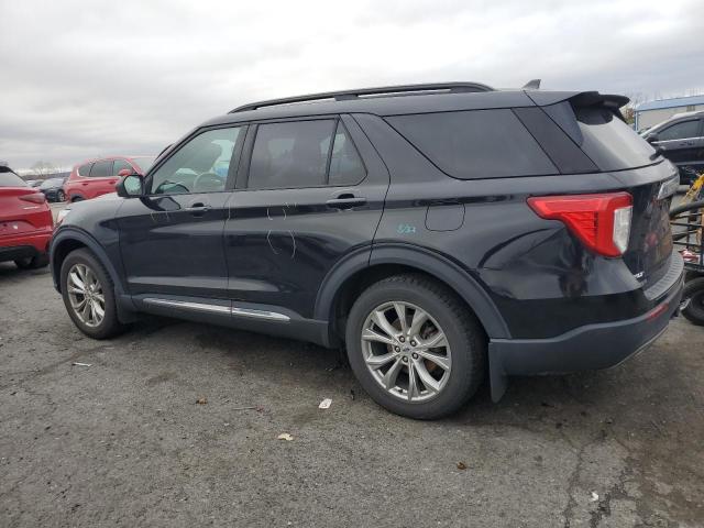 1FMSK8DH9MGA36683 - 2021 FORD EXPLORER XLT أسود صورة 2