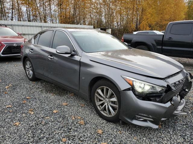 JN1BV7AP3FM343775 - 2015 INFINITI Q50 BASE GRAY photo 4