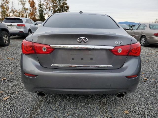 JN1BV7AP3FM343775 - 2015 INFINITI Q50 BASE GRAY photo 6