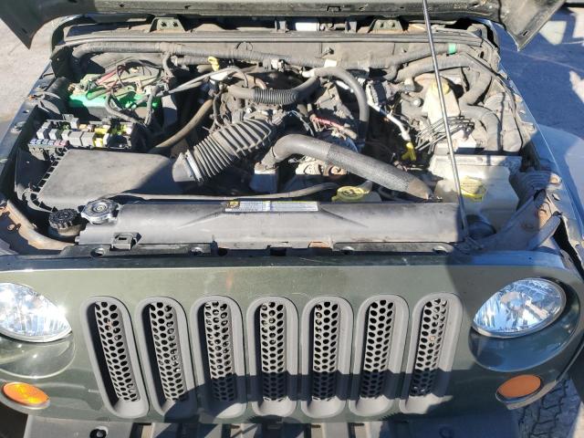 1J4FA24187L204554 - 2007 JEEP WRANGLER X GREEN photo 12