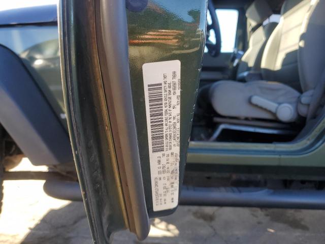 1J4FA24187L204554 - 2007 JEEP WRANGLER X GREEN photo 13