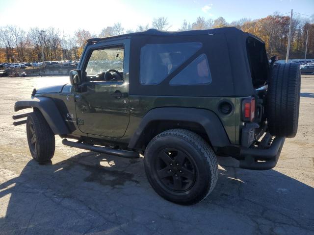 1J4FA24187L204554 - 2007 JEEP WRANGLER X GREEN photo 2