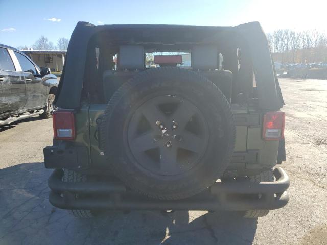 1J4FA24187L204554 - 2007 JEEP WRANGLER X GREEN photo 6
