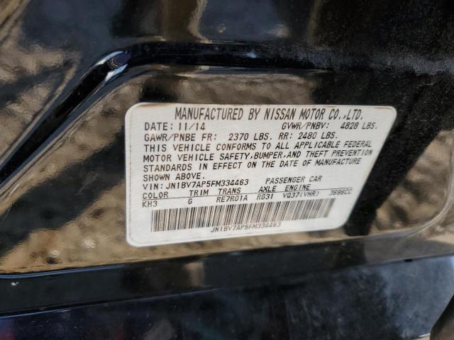 JN1BV7AP5FM334463 - 2015 INFINITI Q50 BASE BLACK photo 12