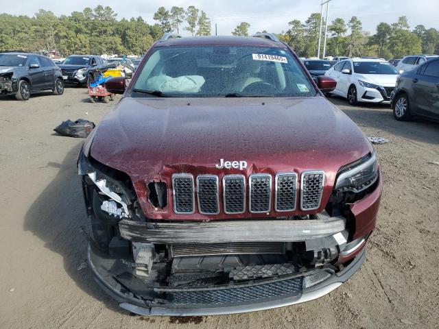 1C4PJLDX6KD111717 - 2019 JEEP CHEROKEE LIMITED BURGUNDY photo 5