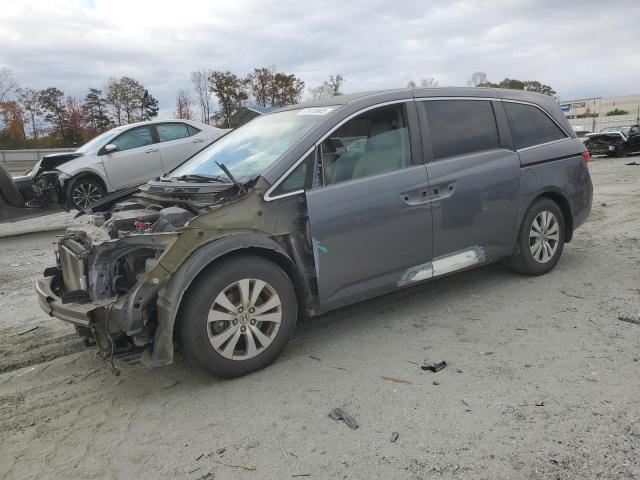 5FNRL5H45EB108142 - 2014 HONDA ODYSSEY EX GRAY photo 1