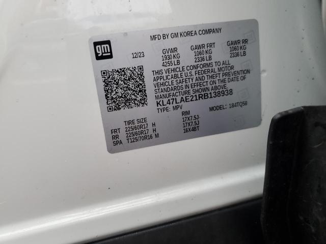 KL47LAE21RB138938 - 2024 BUICK ENVISTA PREFERRED 白色 照片 13