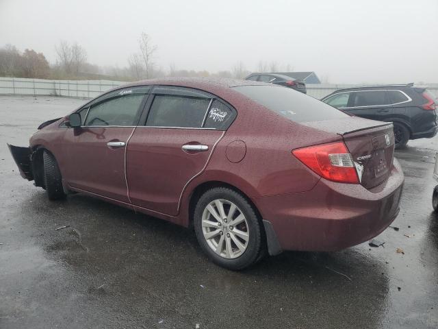 2HGFB2F82CH535877 - 2012 HONDA CIVIC EX MAROON photo 2