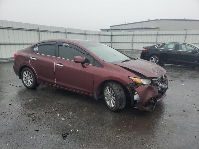 2HGFB2F82CH535877 - 2012 HONDA CIVIC EX MAROON photo 4