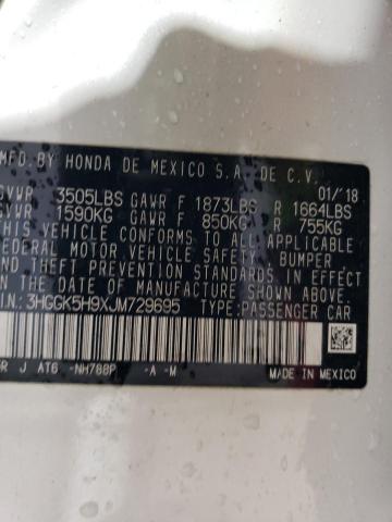 3HGGK5H9XJM729695 - 2018 HONDA FIT EX Белый фото 12