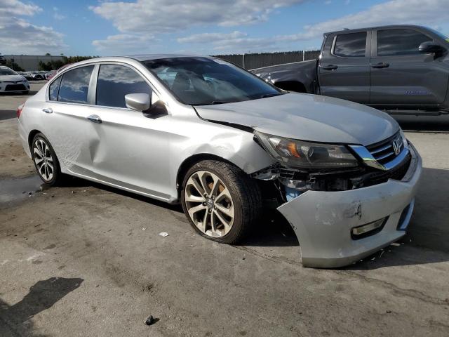 1HGCR2F50DA214649 - 2013 HONDA ACCORD SPORT SILVER photo 4