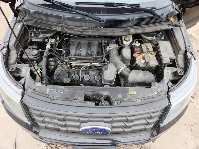 1FM5K8AR0GGB54023 - 2016 FORD EXPLORER POLICE INTERCEPTOR Siyah fotoğraf 12