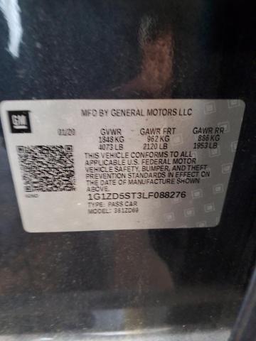 1G1ZD5ST3LF088276 - 2020 CHEVROLET MALIBU LT GRAY photo 12