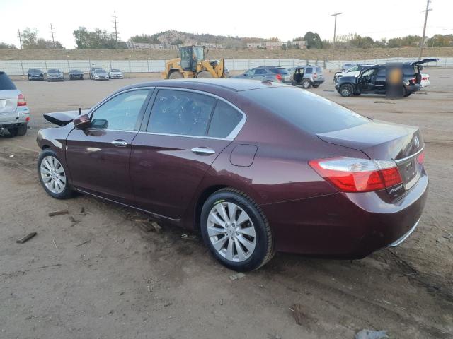 1HGCR2F81EA037539 - 2014 HONDA ACCORD EXL MAROON photo 2