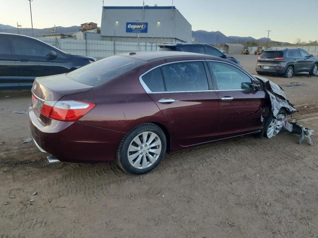 1HGCR2F81EA037539 - 2014 HONDA ACCORD EXL MAROON photo 3