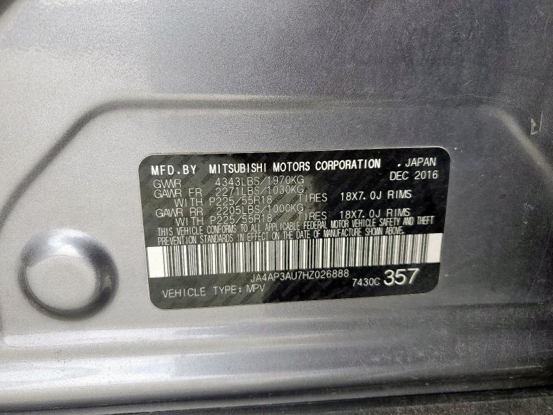 JA4AP3AU7HZ026888 - 2017 MITSUBISHI OUTLANDER ES 银色 照片 13