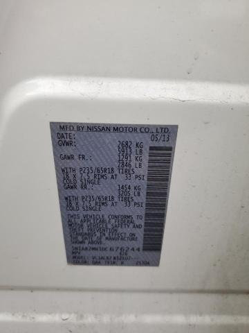 5N1AR2MN3DC676244 - 2013 NISSAN PATHFINDER S Weiß Foto 13