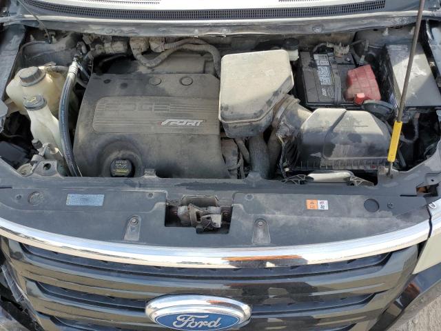 2FMDK4AK6BBA70313 - 2011 FORD EDGE SPORT BLACK photo 12