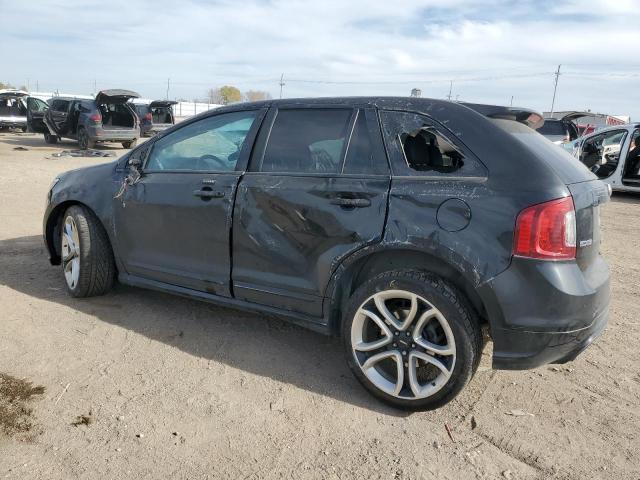 2FMDK4AK6BBA70313 - 2011 FORD EDGE SPORT BLACK photo 2