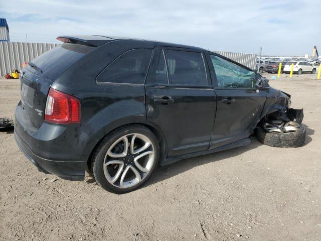 2FMDK4AK6BBA70313 - 2011 FORD EDGE SPORT BLACK photo 3