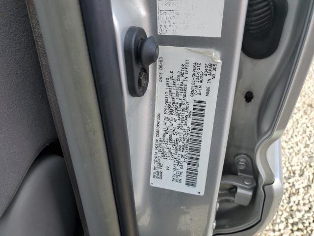 JTEZU14R638008728 - 2003 TOYOTA 4RUNNER SR5 SILVER photo 13