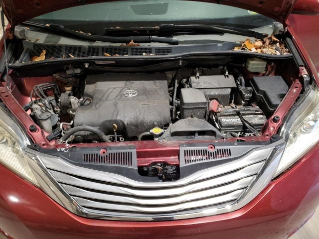 5TDYK3DC6GS712524 - 2016 TOYOTA SIENNA XLE RED photo 12