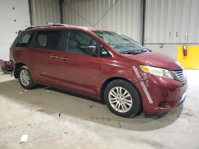 5TDYK3DC6GS712524 - 2016 TOYOTA SIENNA XLE RED photo 4