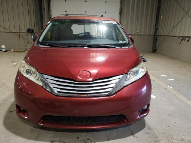 5TDYK3DC6GS712524 - 2016 TOYOTA SIENNA XLE RED photo 5