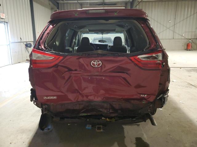 5TDYK3DC6GS712524 - 2016 TOYOTA SIENNA XLE RED photo 6
