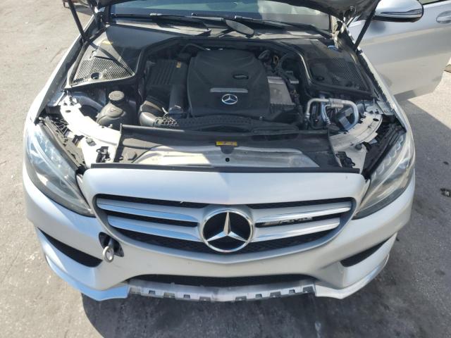 55SWF4KBXGU110952 - 2016 MERCEDES-BENZ C 300 4MATIC SILVER photo 11