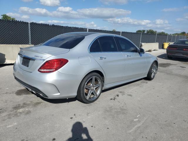 55SWF4KBXGU110952 - 2016 MERCEDES-BENZ C 300 4MATIC SILVER photo 3